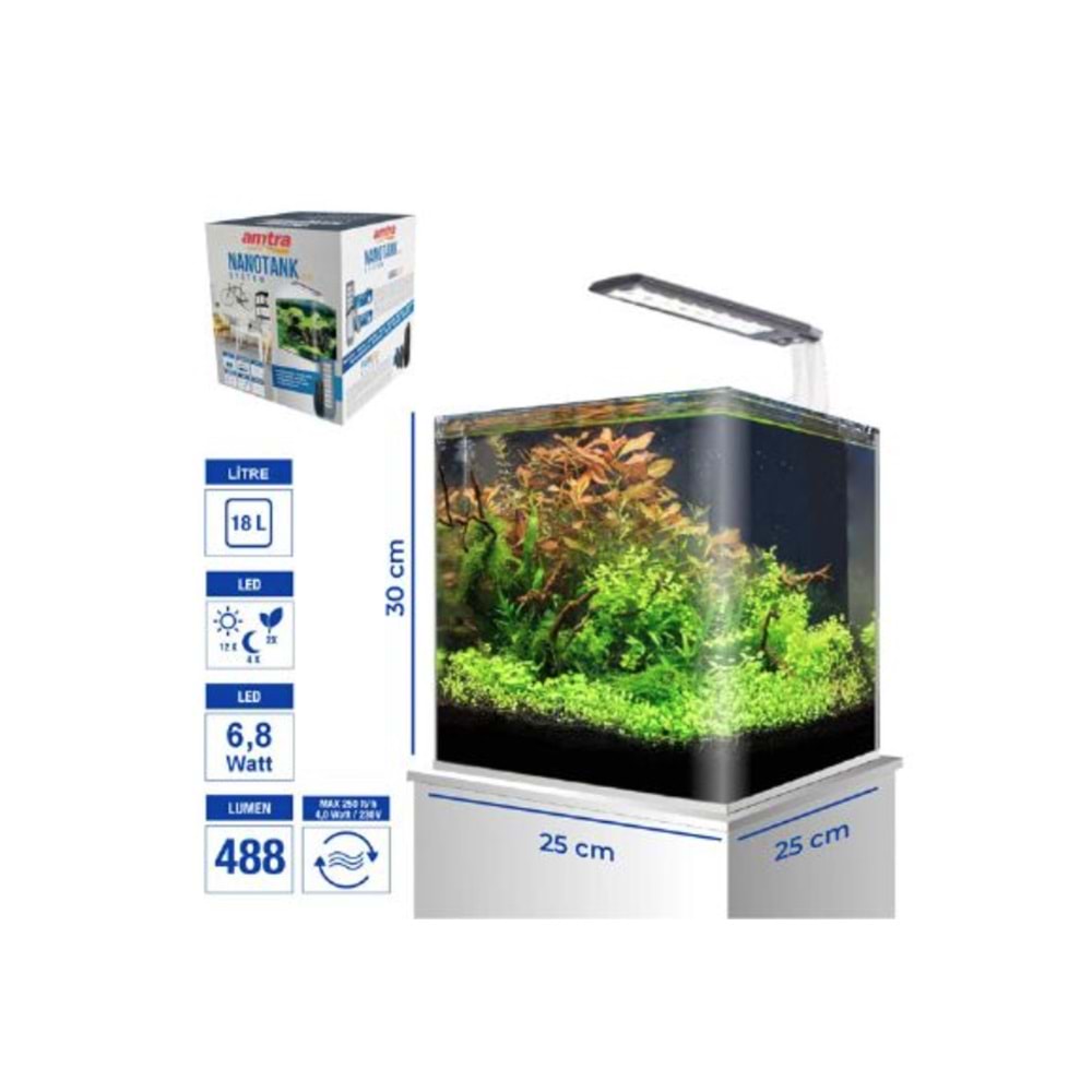 Amtra Nano Tank 20 Set 25x25x30 cm 18 Lt