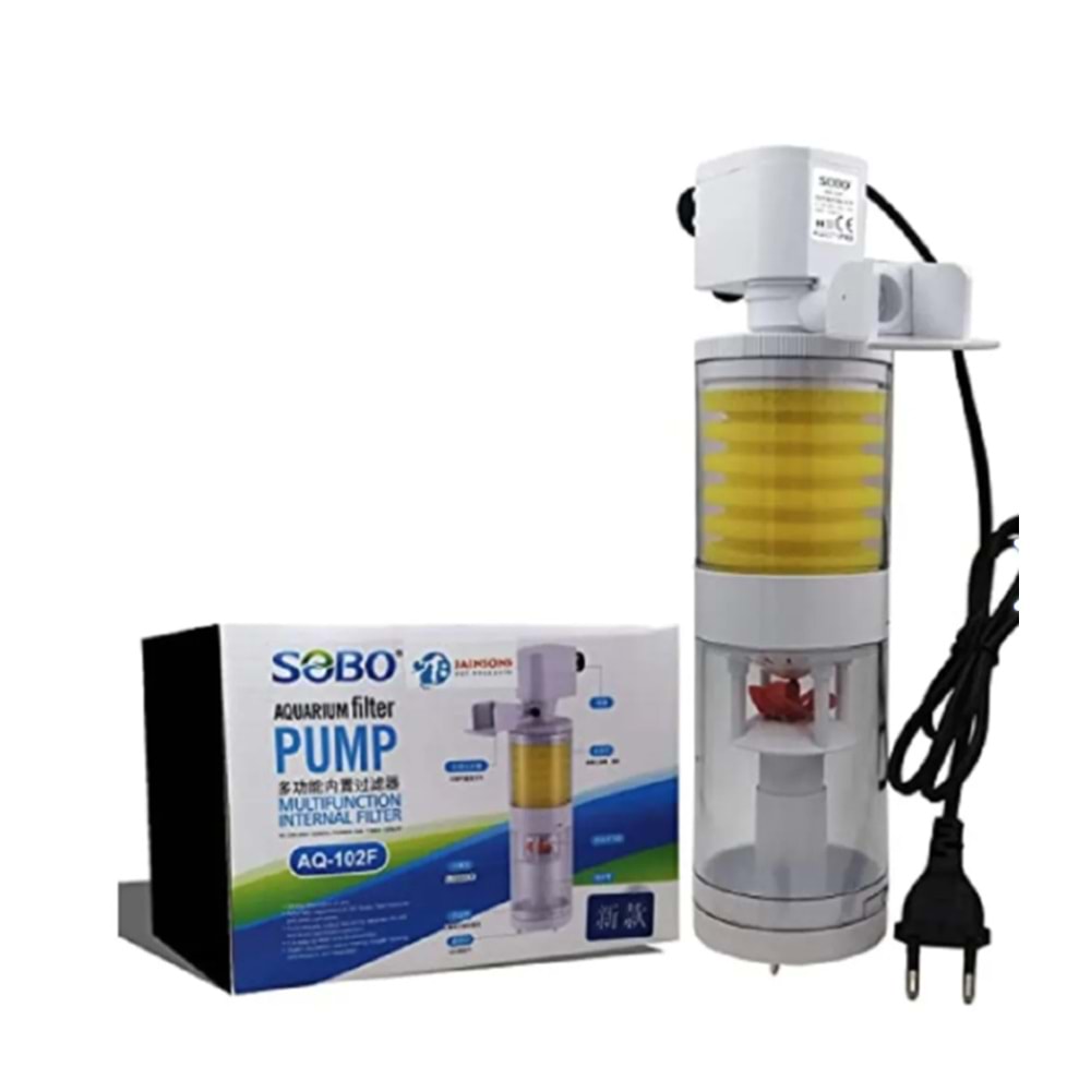 Sobo AQ-102F Akvaryum İç Filtre 15w 1200lt/S