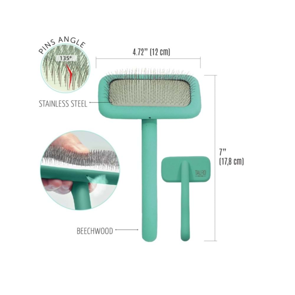 Fırça Ahşap Dikdörtgen Small