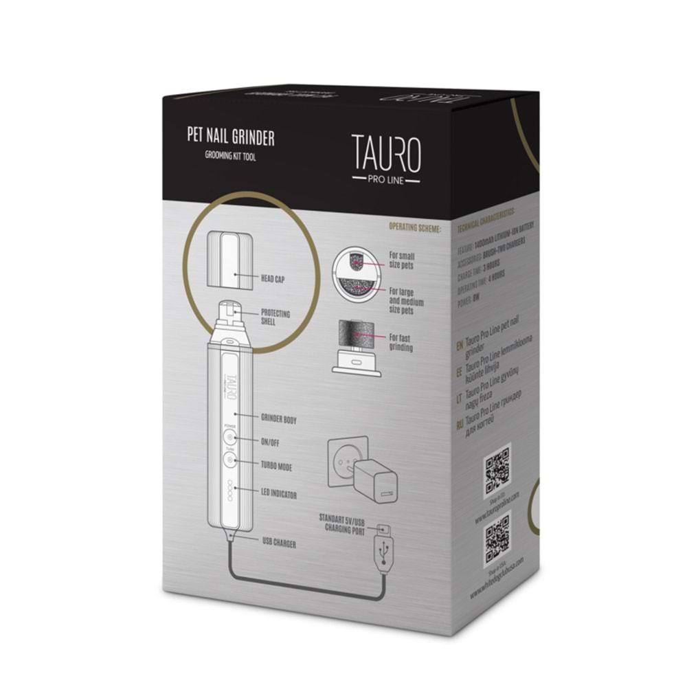Tauro Pro Line Elmas Başlıklı Tırnak Törpü Makinesi