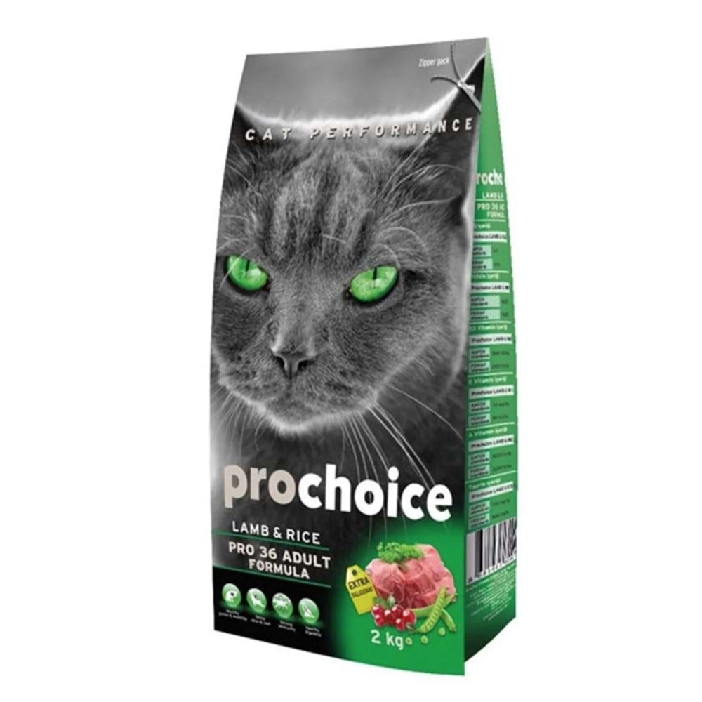 Pro Choice Pro 36 Kuzulu Yetişkin Kedi Kuru Maması 2 Kg