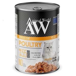 Animal World Kümes Hayvanlı Yetişkin Kedi Konservesi 415 Gr