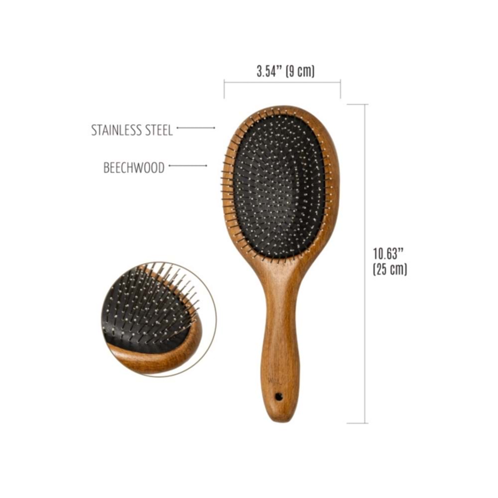 Ahşap Masaj Fırçası 22 mm / OVAL