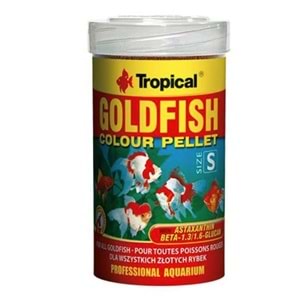 TROPICAL GOLDFISH COLOUR PELLET SIZE S